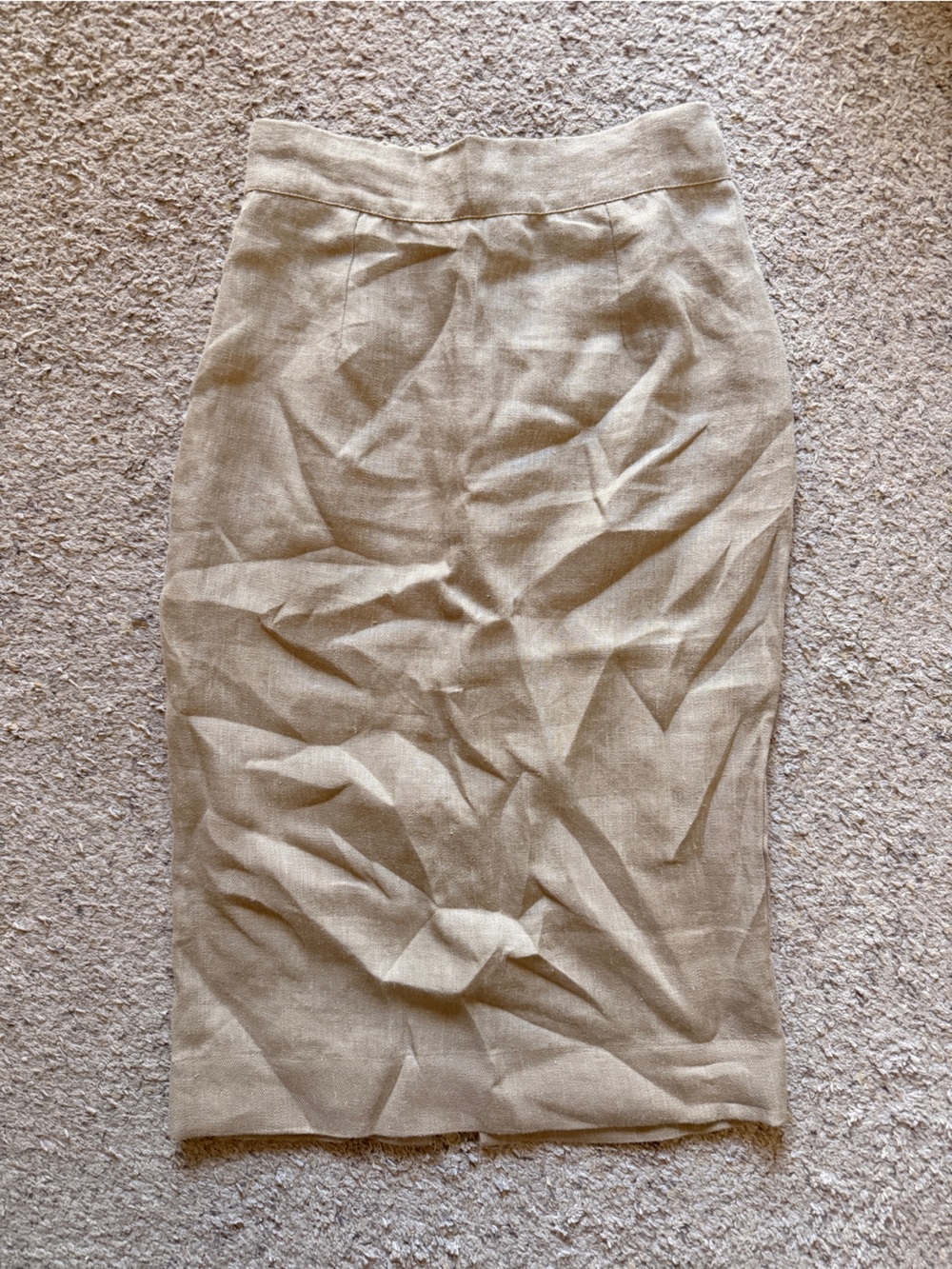 Mikoh Elsie Beige Midi Pencil Skirt